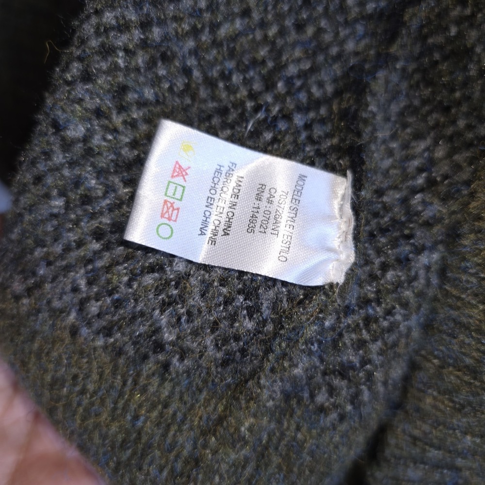 ANTHROPOLOGIE Moth Sweater Women's Size XS Green Camo Knit Open Front Cardigan - Picture 4 of 11